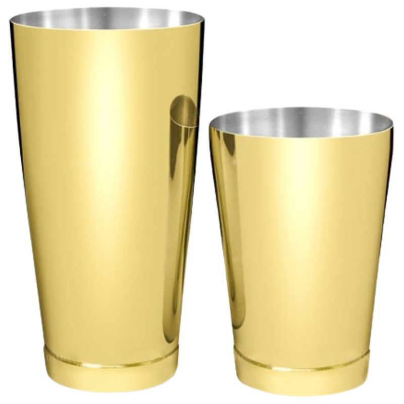 Boston Tin-And-Half Shaker 28/18Oz Gold Boston Tin-And-Half Shaker 28/18Oz Gold